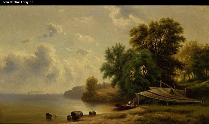 Robert Scott Duncanson Landscape with Campsite